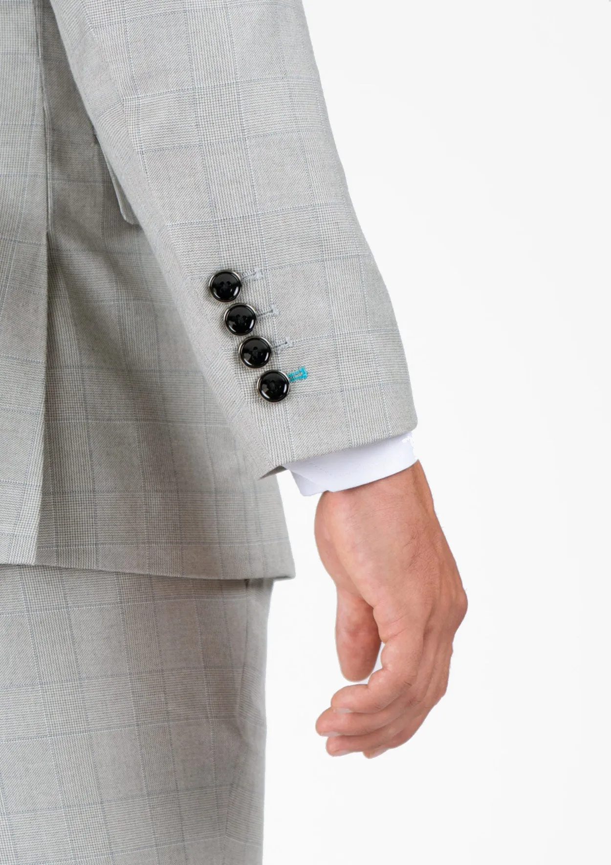 Ellis Off-White Prince Of Wales Suit