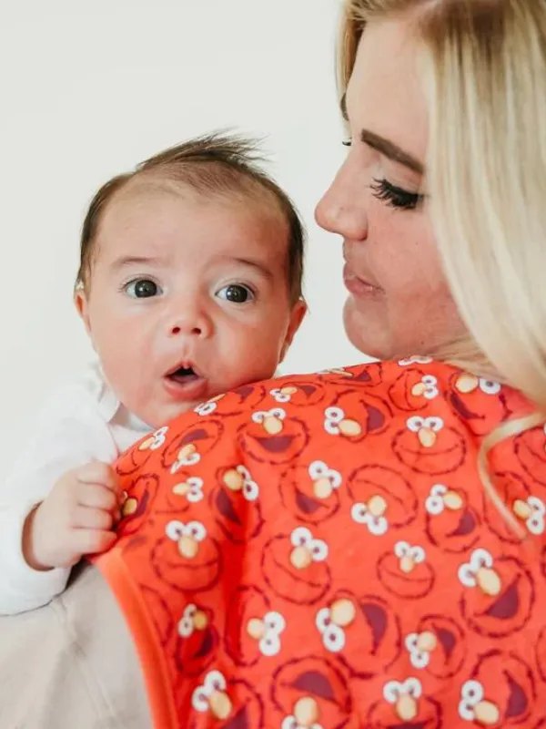 Elmo Premium Burp Cloths by Copper Pearl