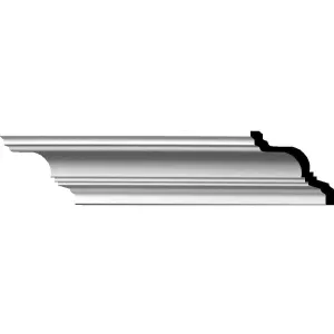Elsinore Traditional Smooth Crown Moulding, 4 5/8"H x 3 1/2"P x 5 3/4"F x 94 1/2"L
