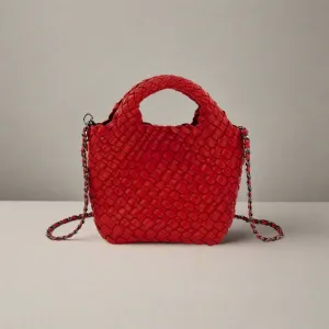 Emaline Red Mini Tote BC Bag with Braided Strap