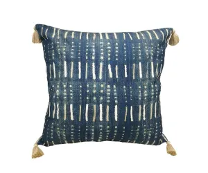 Embroidered Batik Pillow Cover
