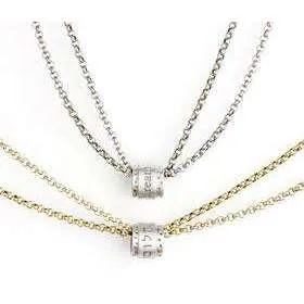 Emily Rosenfeld Double Chained Hebrew/English Inspirational Necklace