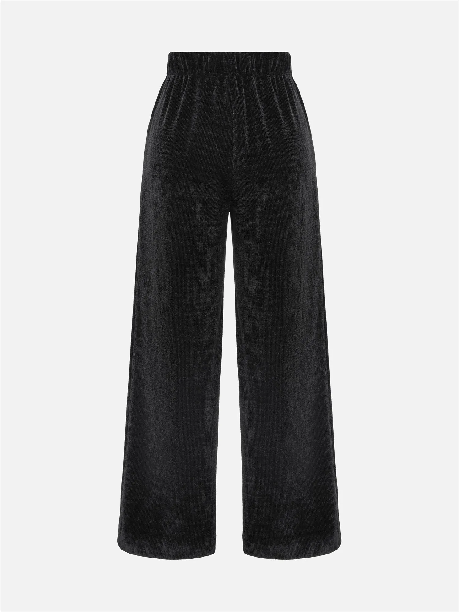 EP YAYING Chenille Straight-Leg Pants