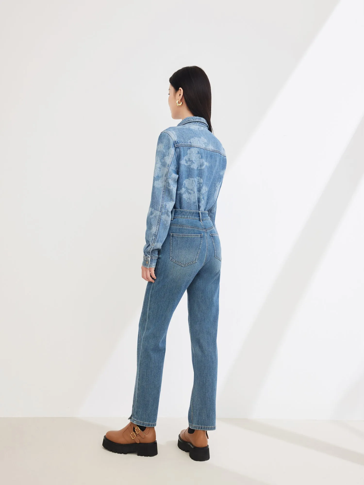 EP YAYING Small Straight Pipe Pants