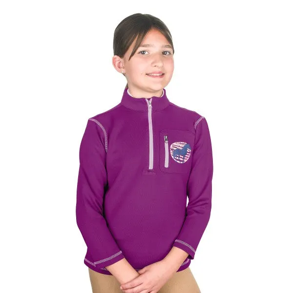 EquiStar Kids Half Zip Fleece Shirt
