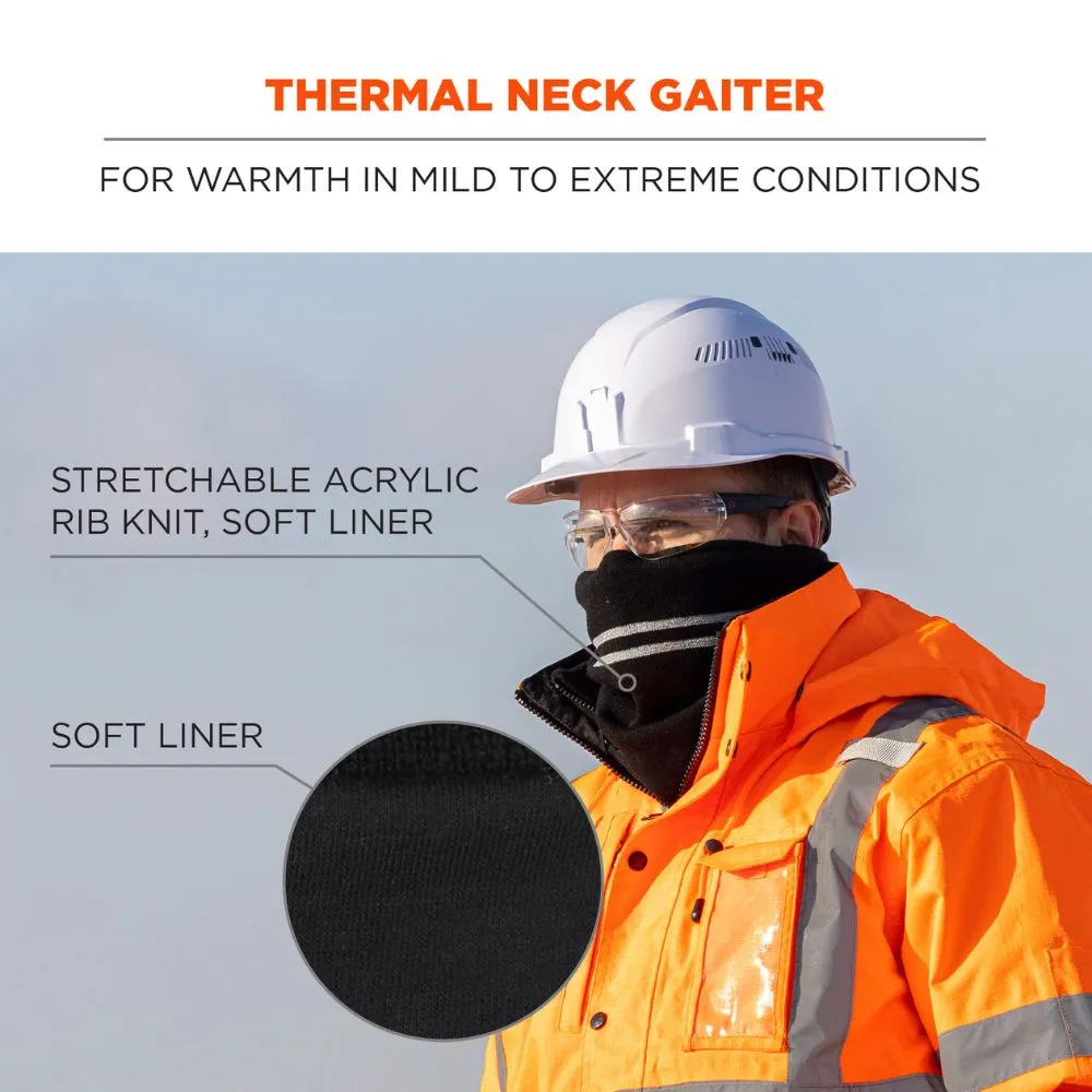 Ergodyne 16959 #6961 Black Reflective Winter Neck Gaiter