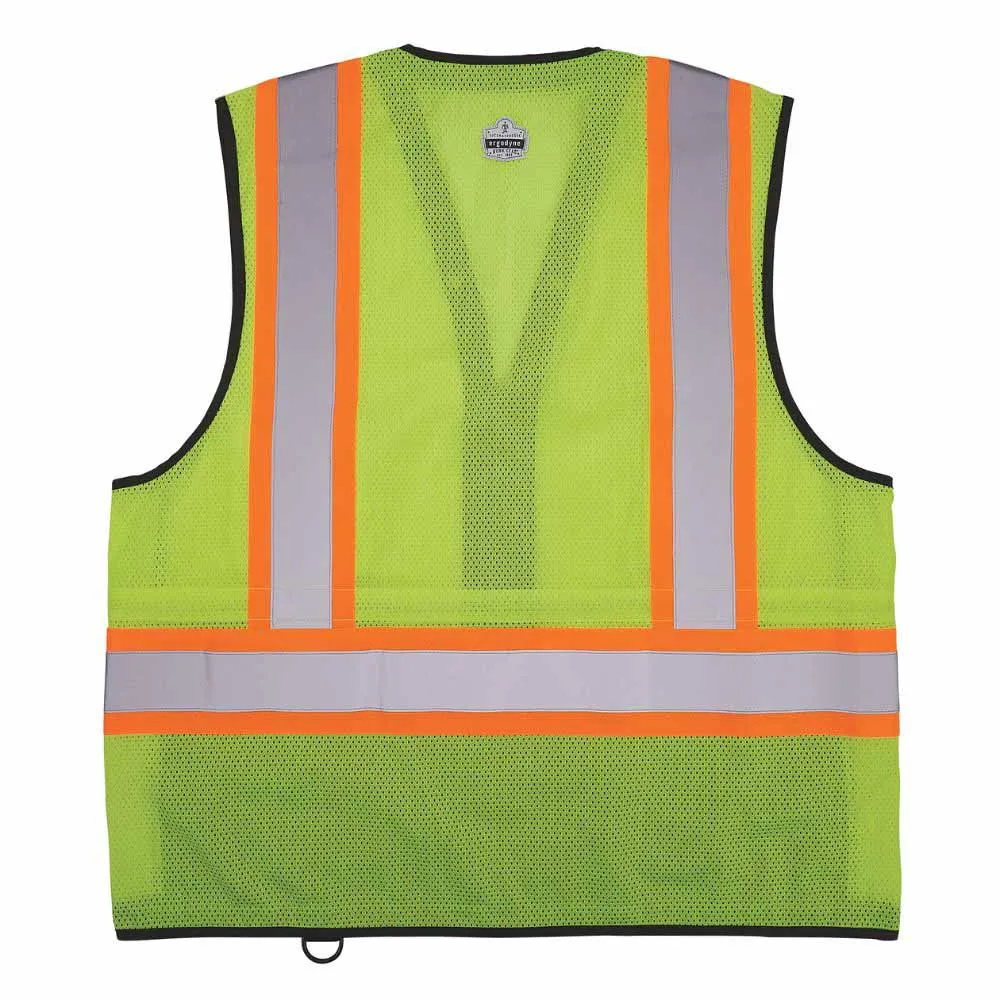 Ergodyne 23033 8251HDZBK S/M Lime Hi Vis Safety Vest