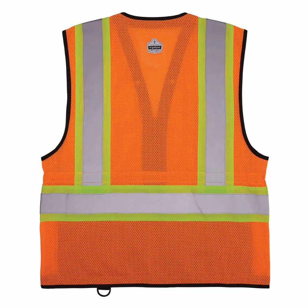 Ergodyne 23045 8251HDZBK L/XL Orange Hi Vis Safety Vest
