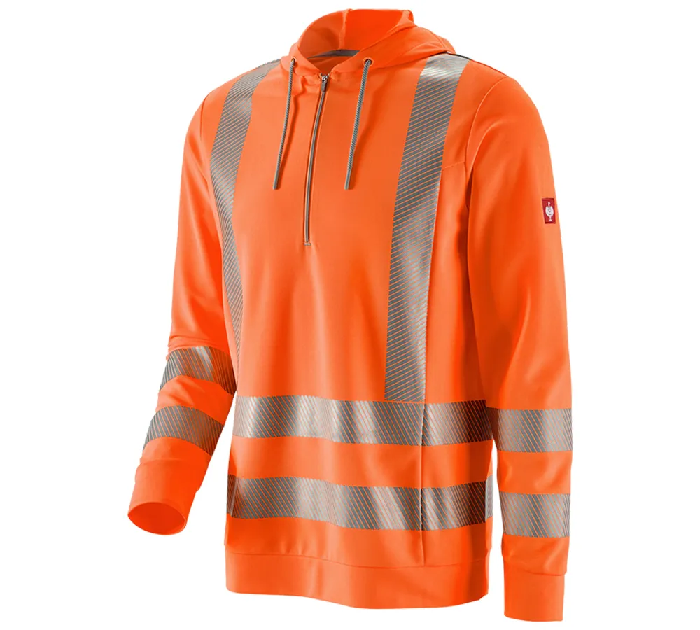 e.s. High-vis functional hoody-longsleeve UV