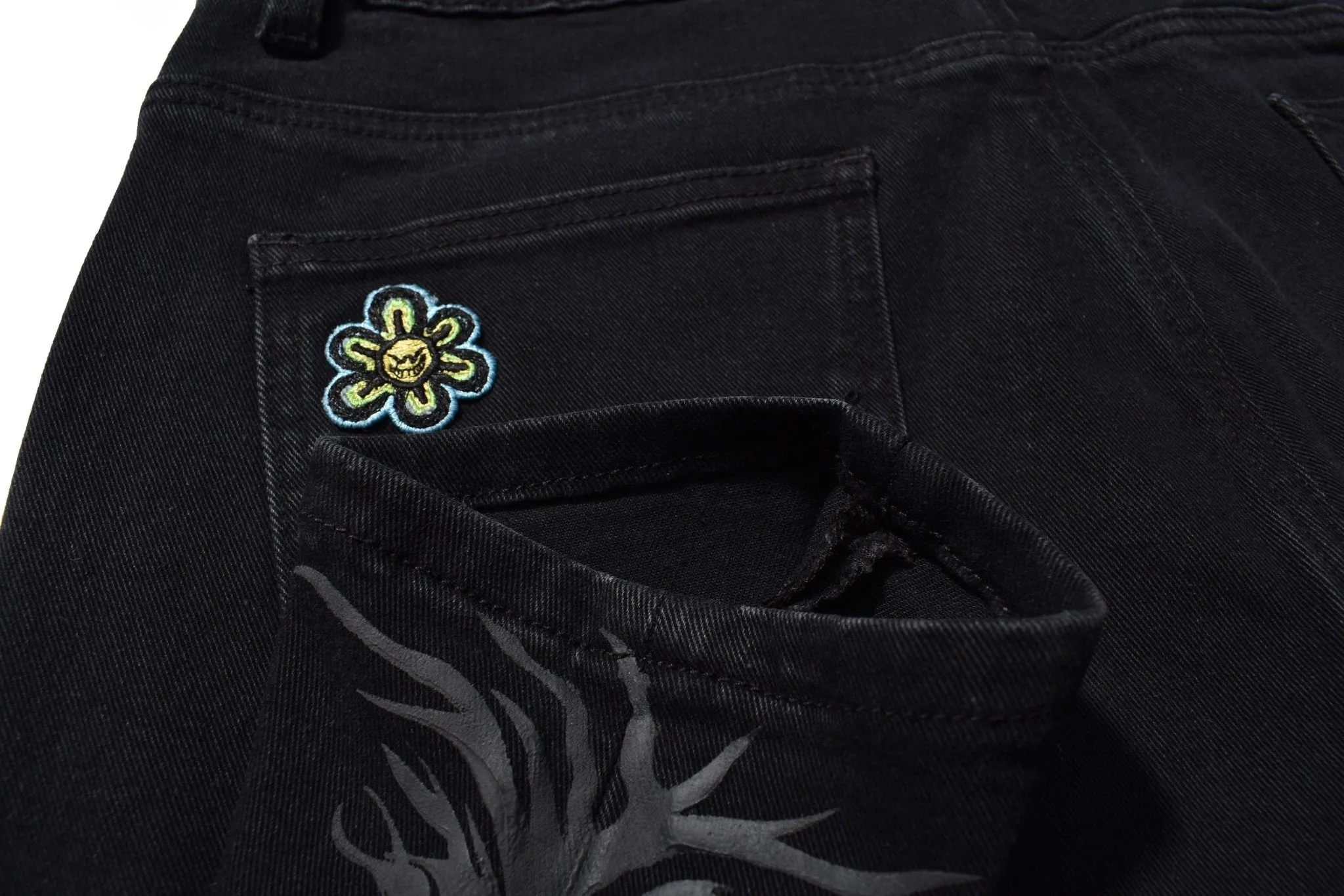 ESSE DENIM PANTS BLACK