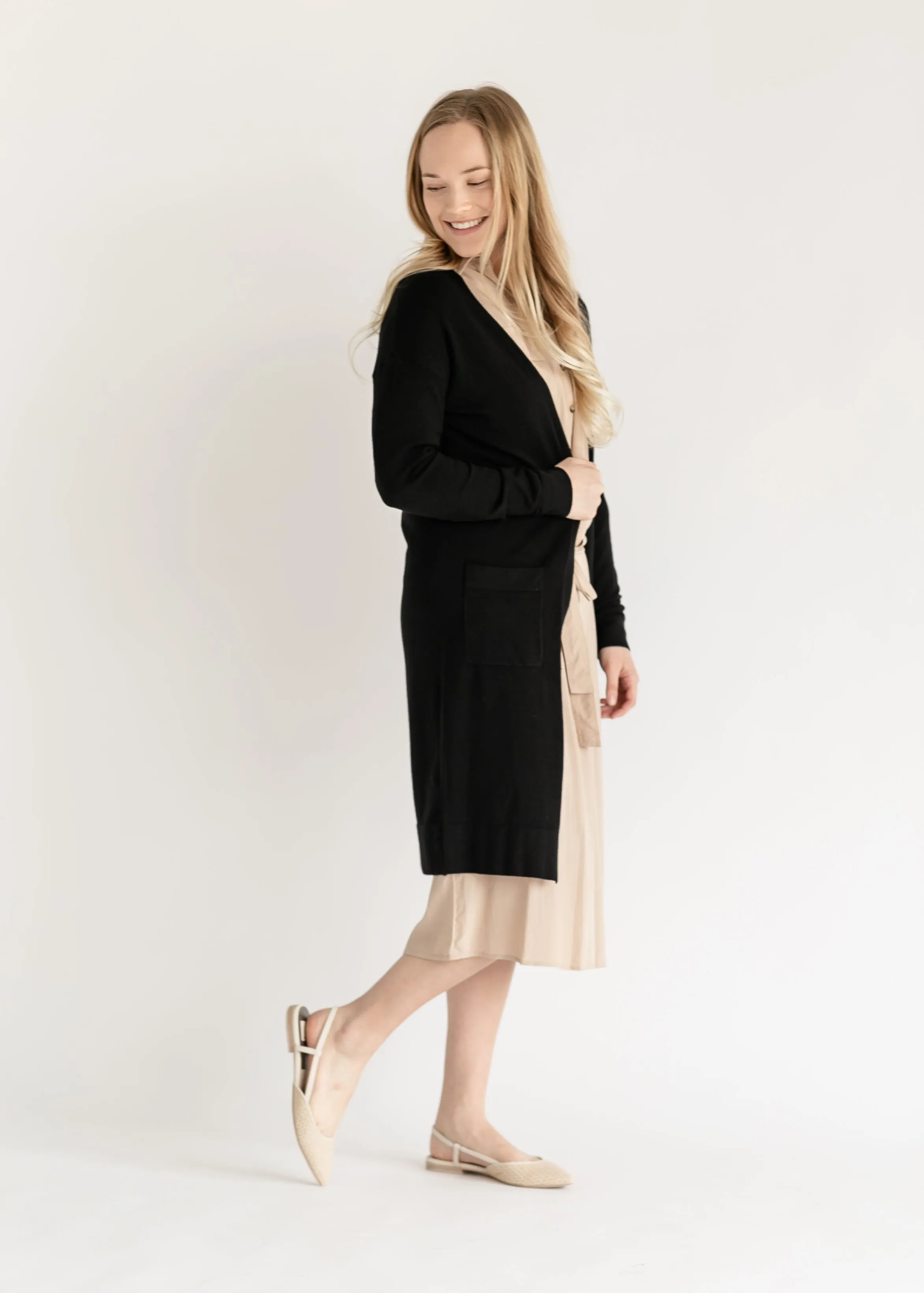 Essential Long   Soft Cardigan