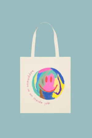 Essentials: Colourful Smiley Tote Bag