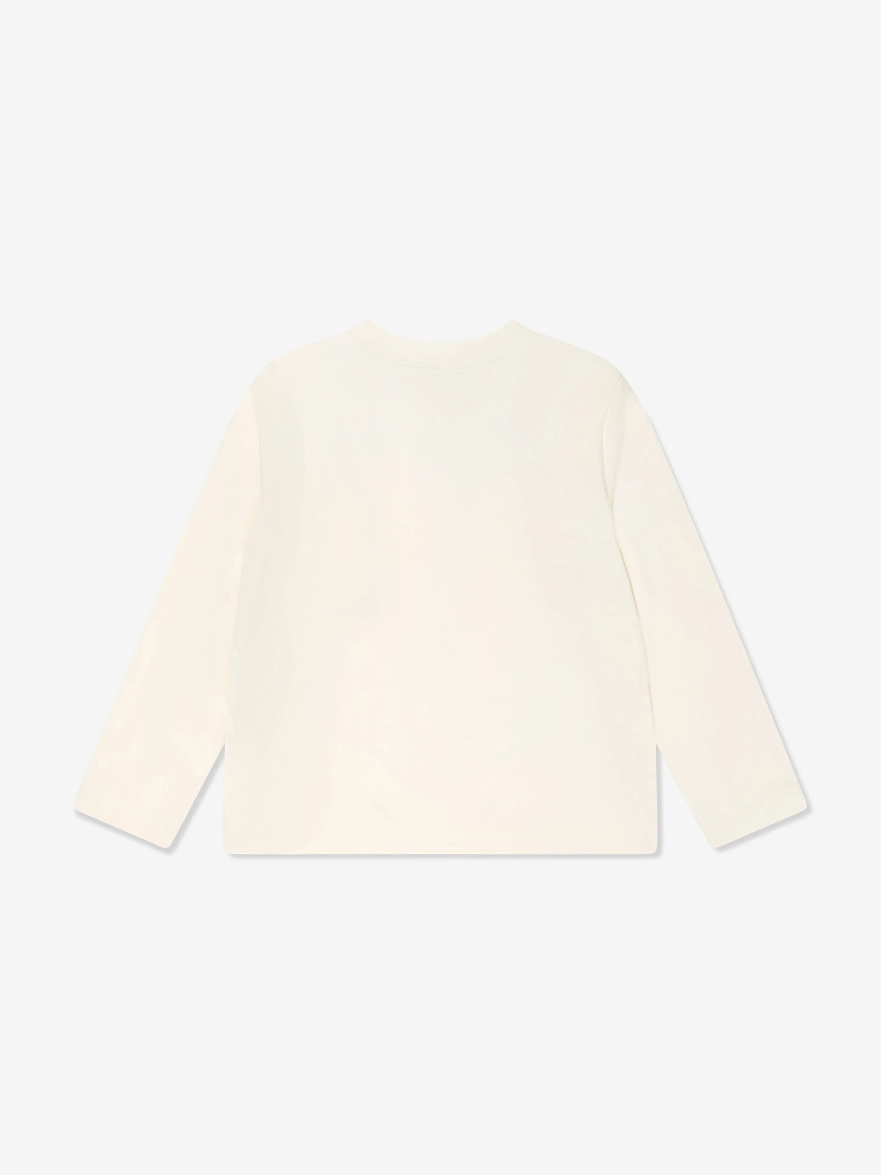 Etro Girls Long Sleeve Logo T-Shirt in Ivory