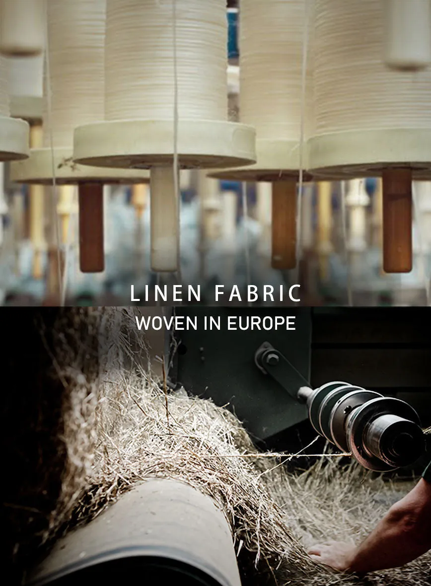European Smoky Black Linen Shirt