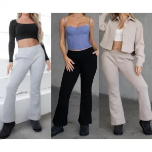 Evelina Fleece Flare Sweatpants