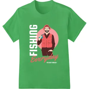 Everyday Adventure: Vibrant Fishing DTF Print Heat Transfer