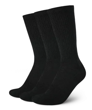 Everyday Merino Crew Socks Black 3-Pack