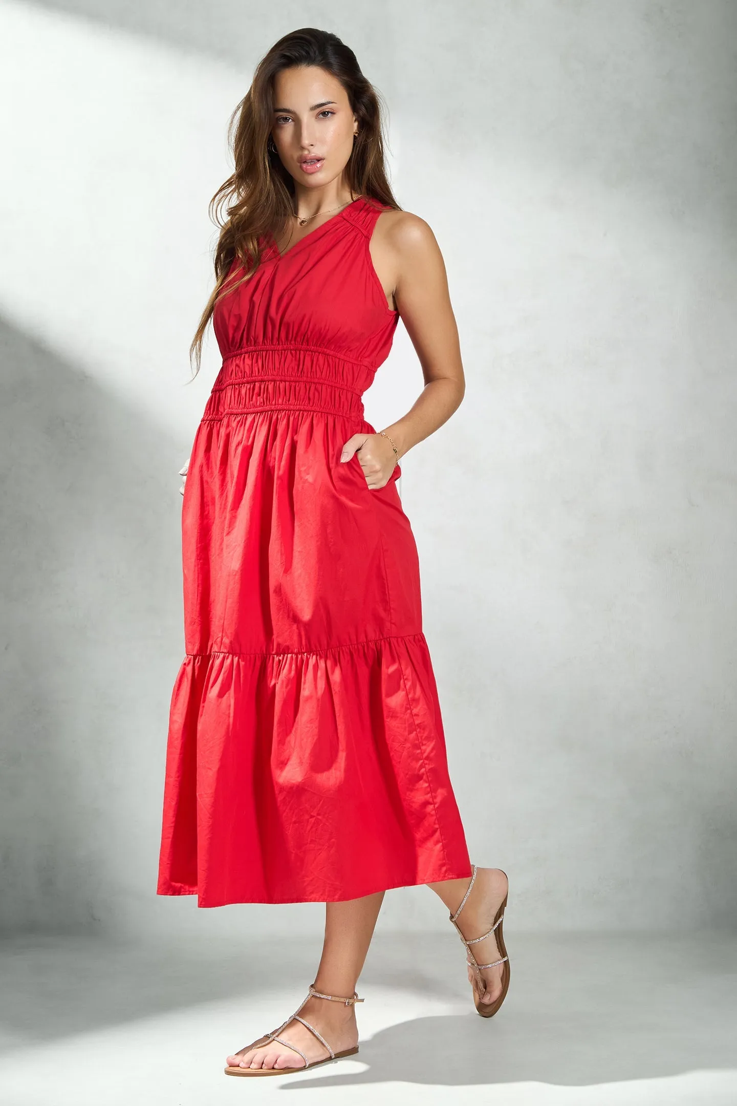 Eve|Tiered Cotton Dress