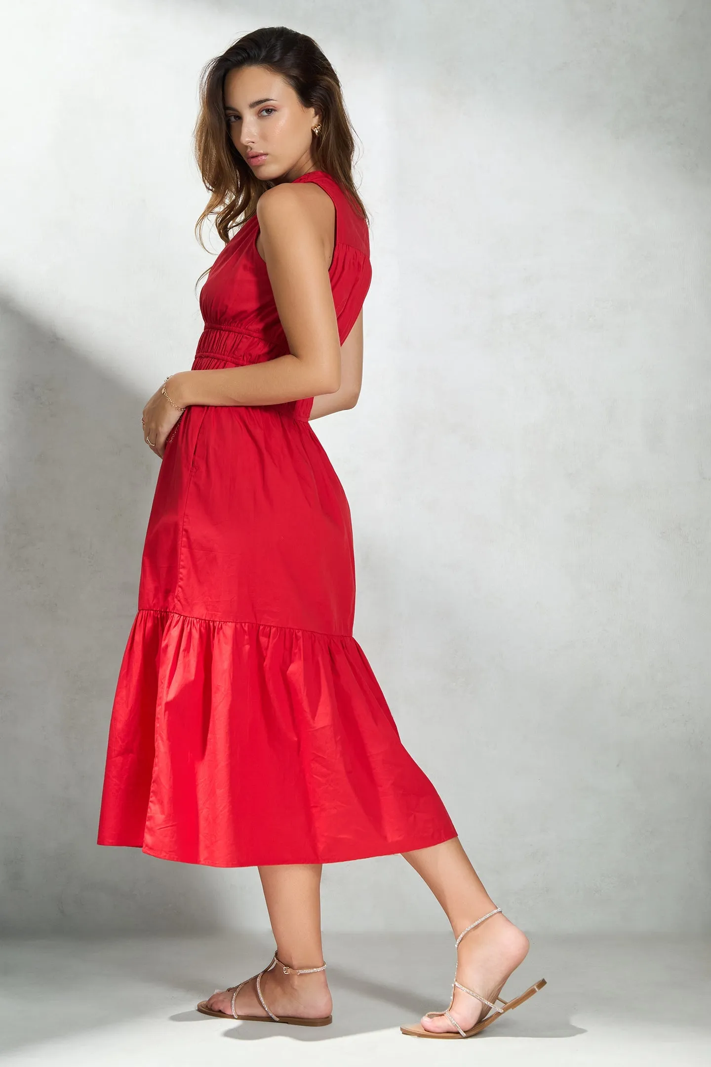 Eve|Tiered Cotton Dress