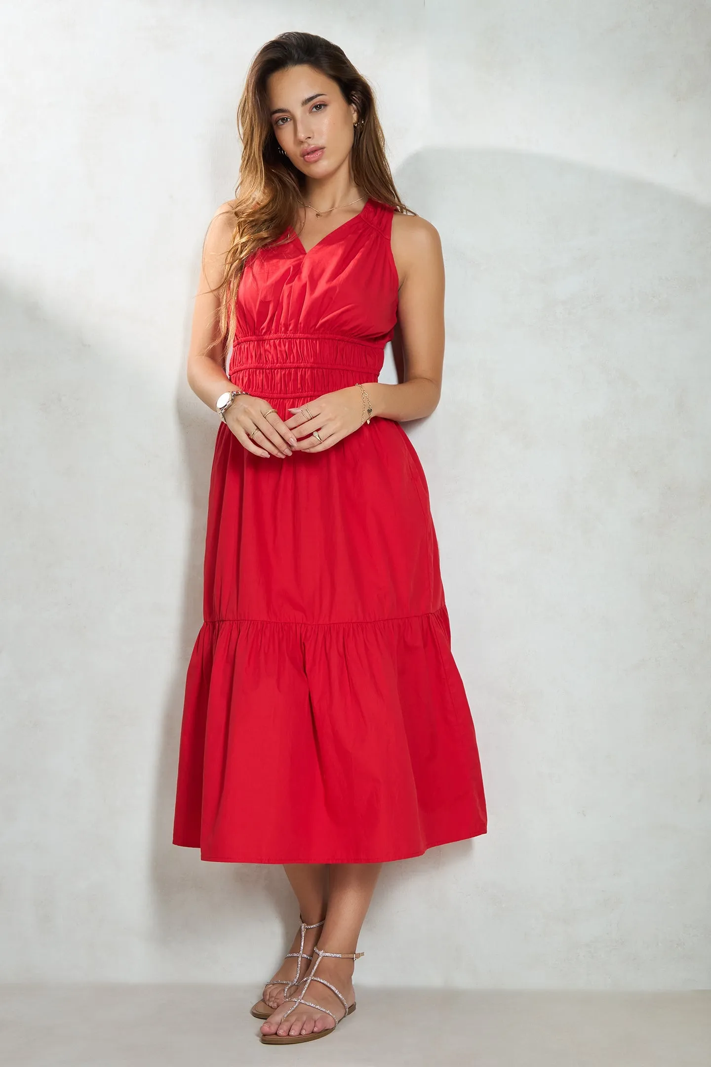 Eve|Tiered Cotton Dress