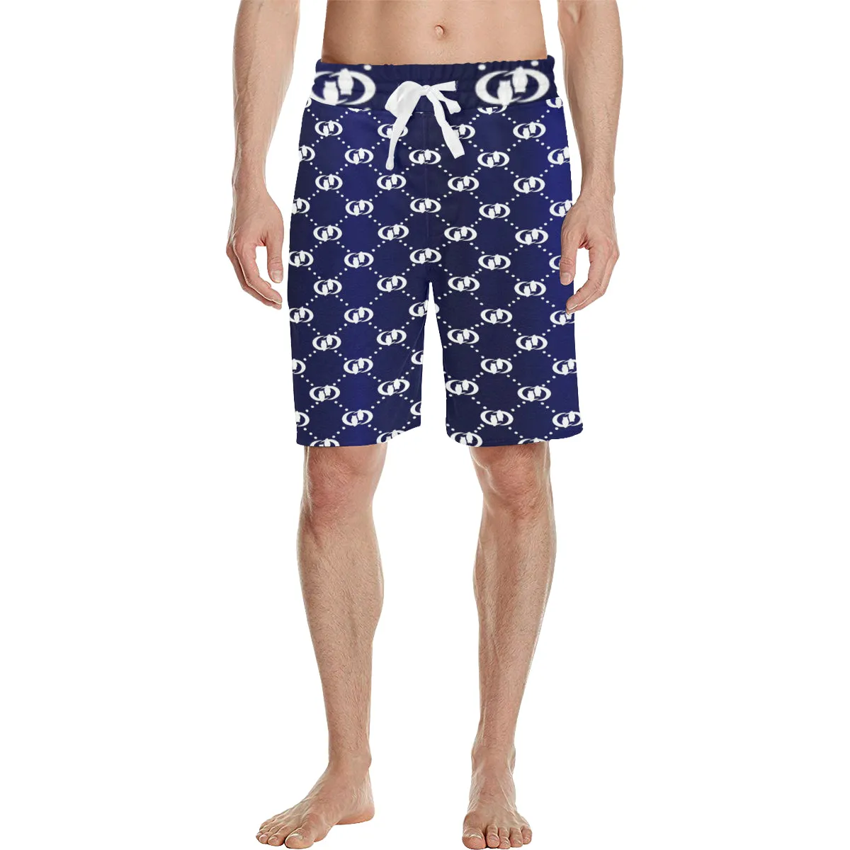 EXCELLENCE BLWHT Men's All Over Print Casual Shorts