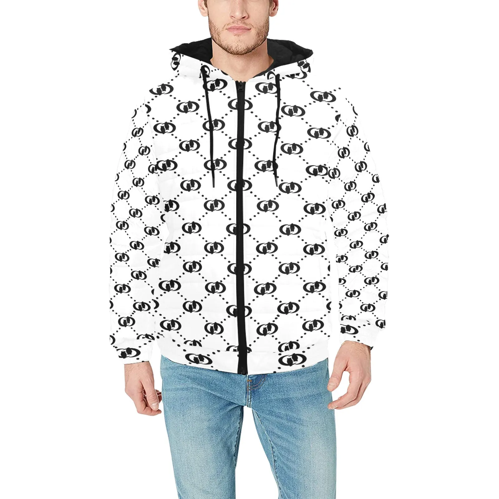 EXCELLENCE Men's Padded Hooded Jacket