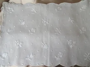 EXCEPTIONAL Vintage Italian Embroidered Fine Linen Table Centerpiece,Tray Cloth,Lots of Hand Work,Luxury Collectible Linens,Linen Lover Gift