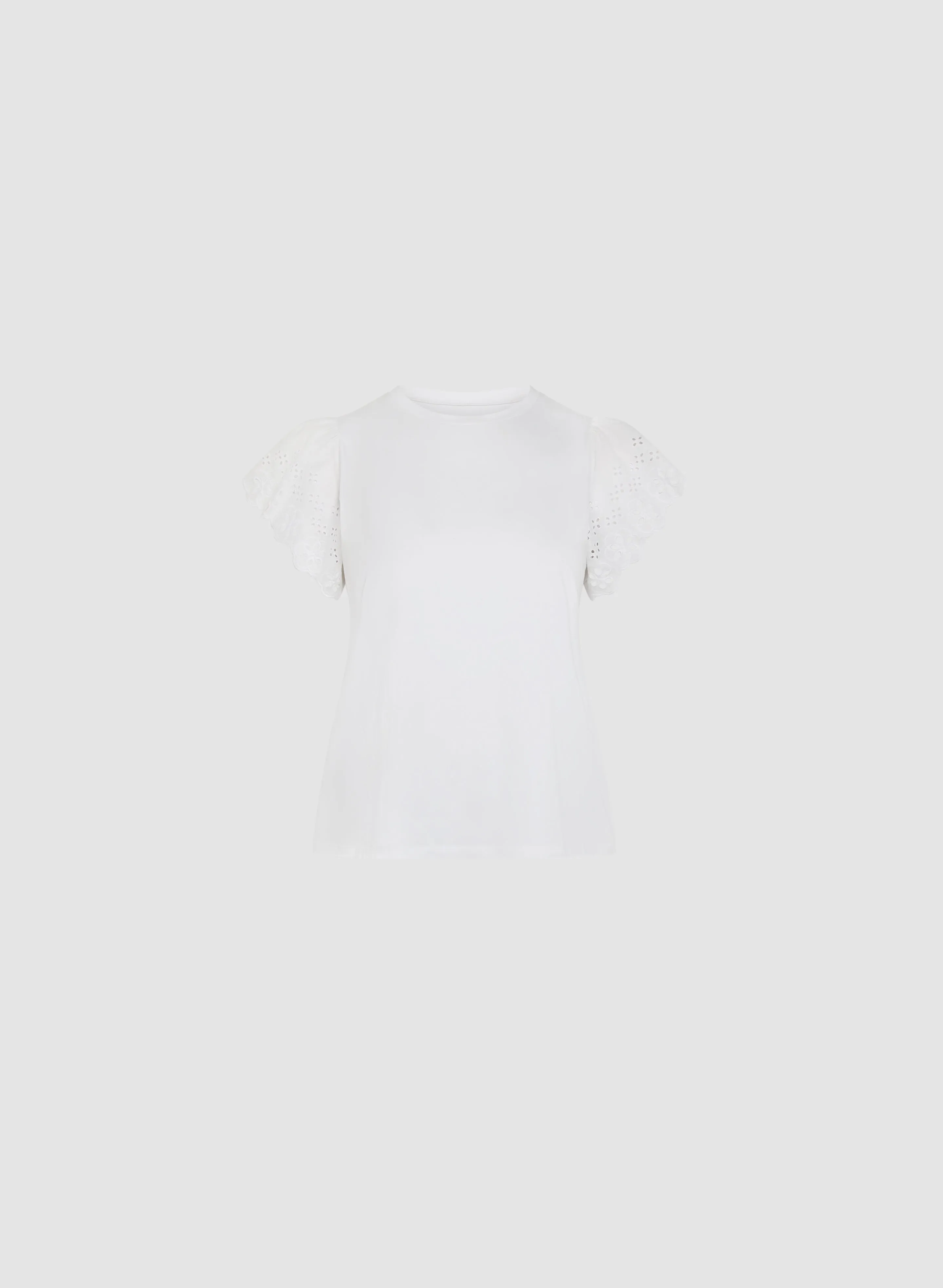 Eyelet Sleeve Tee