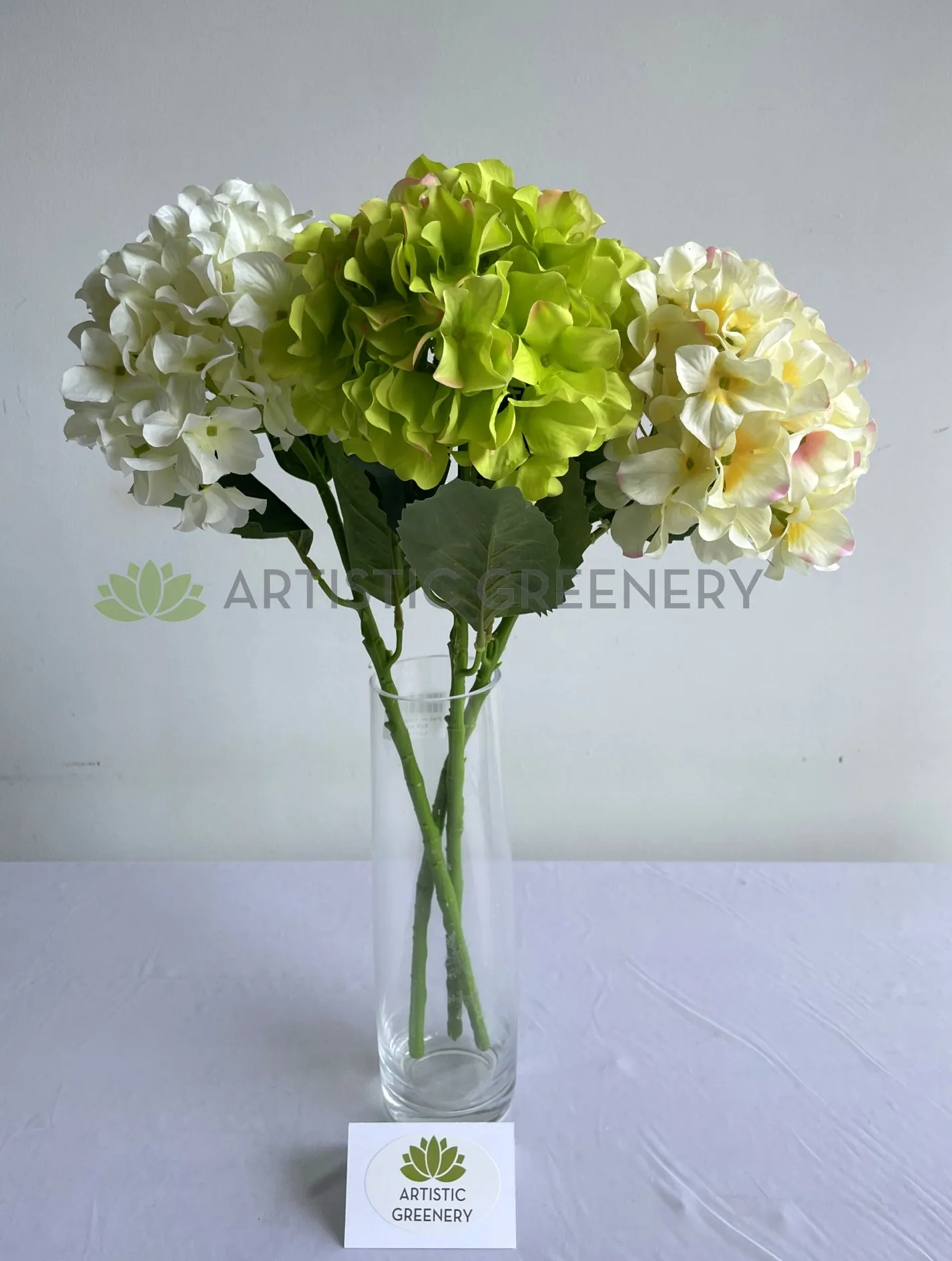 F0416 Hydrangea Stem 57cm Available in 3 Colours