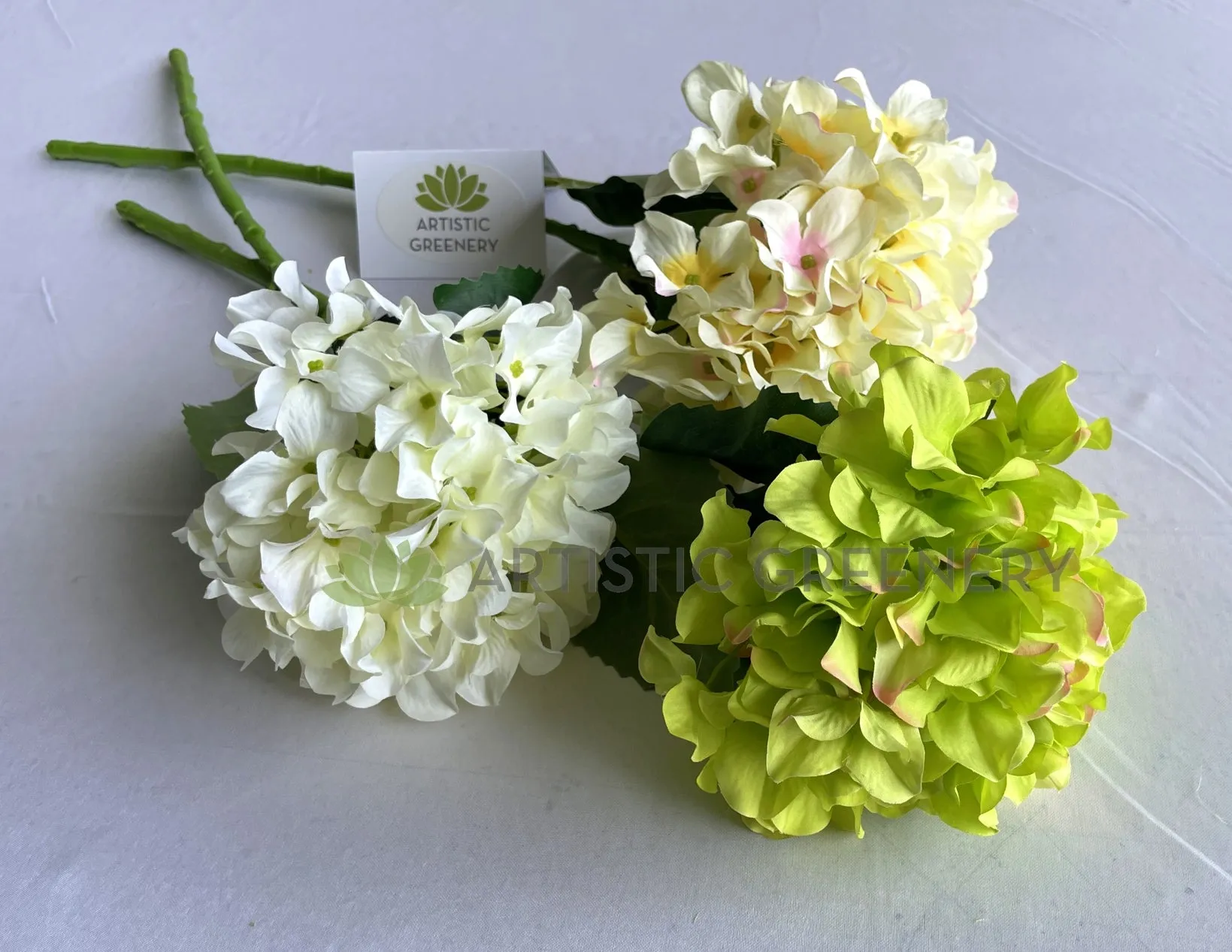 F0416 Hydrangea Stem 57cm Available in 3 Colours