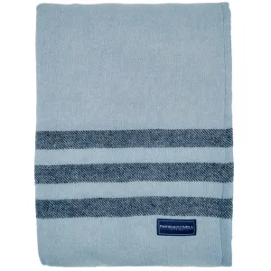 Factory Second Limited Edition Trapper Wool Throw - Sky / Pewter