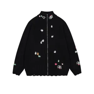 Faire Echo zipper piecemeal feel sweater
