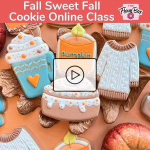 Fall Sweet Fall Online Cookie Decorating Class RECORDING with Optional Kit