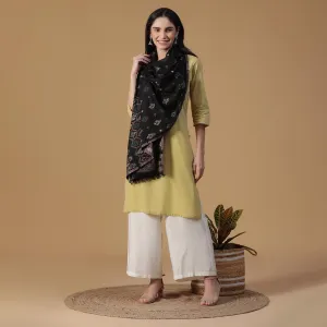Fana Wool & Lurex Jacquard Stole