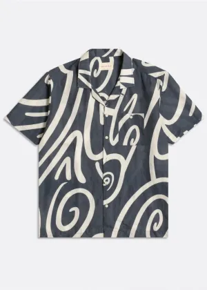 Far Afield Tenteo Swirl Blue Light Shirt