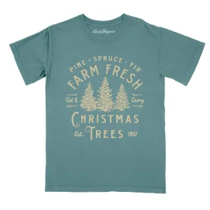 Farm Fresh Christmas Trees Comfort Colors Tee
