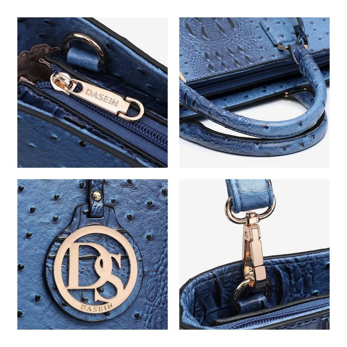 Fashion Embossed Pattern Tote with Matching Wallet