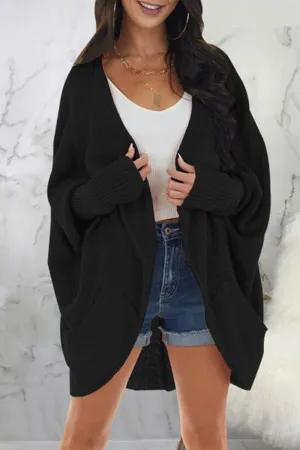 Fashionkova - Black Casual Solid Patchwork Pocket Outerwear