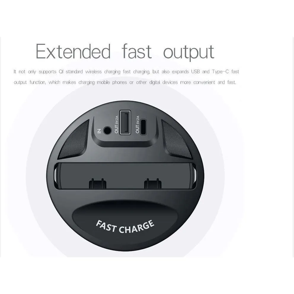 Fast Wireless  Car Charger  for iPhone and Cup Holder