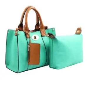 Faux Leather Turquoise 3 in 1 Mini Handbag