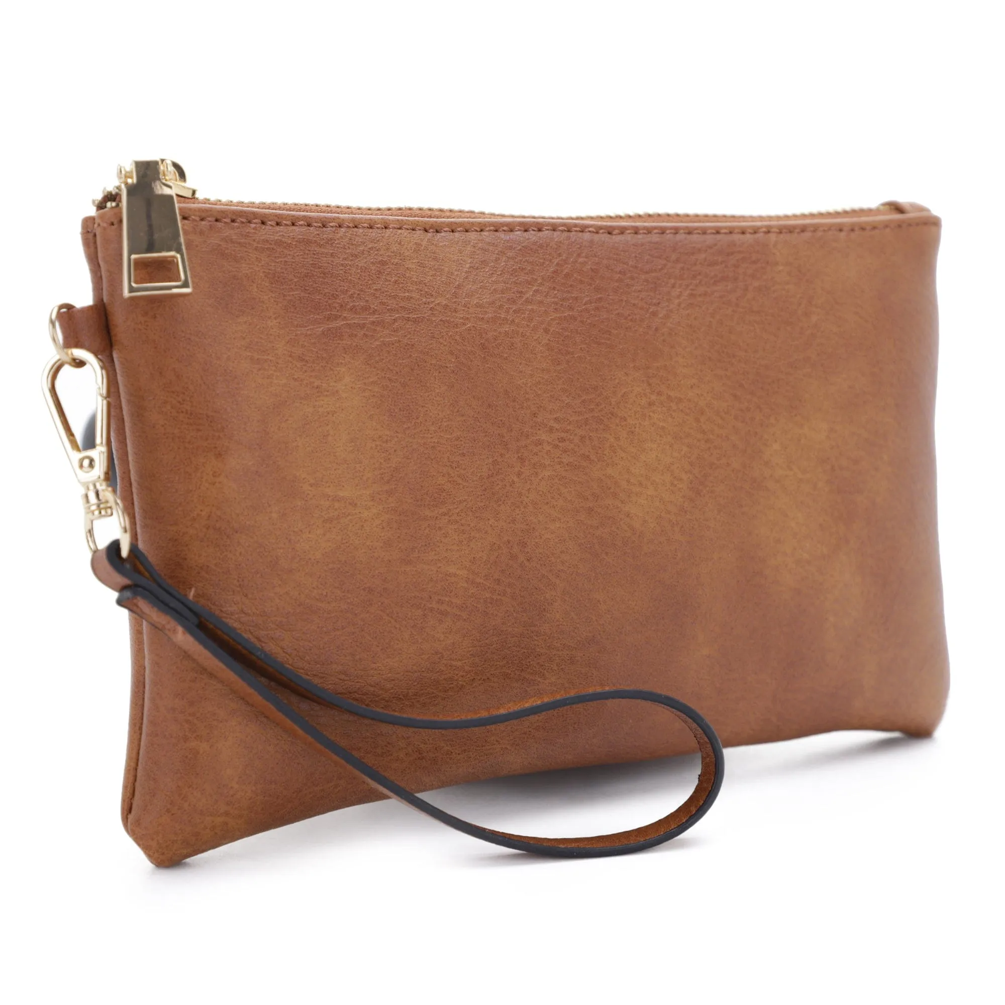 FC20496 Tonya Double Zipper 2 in 1 Hobo Bag With Wristlet