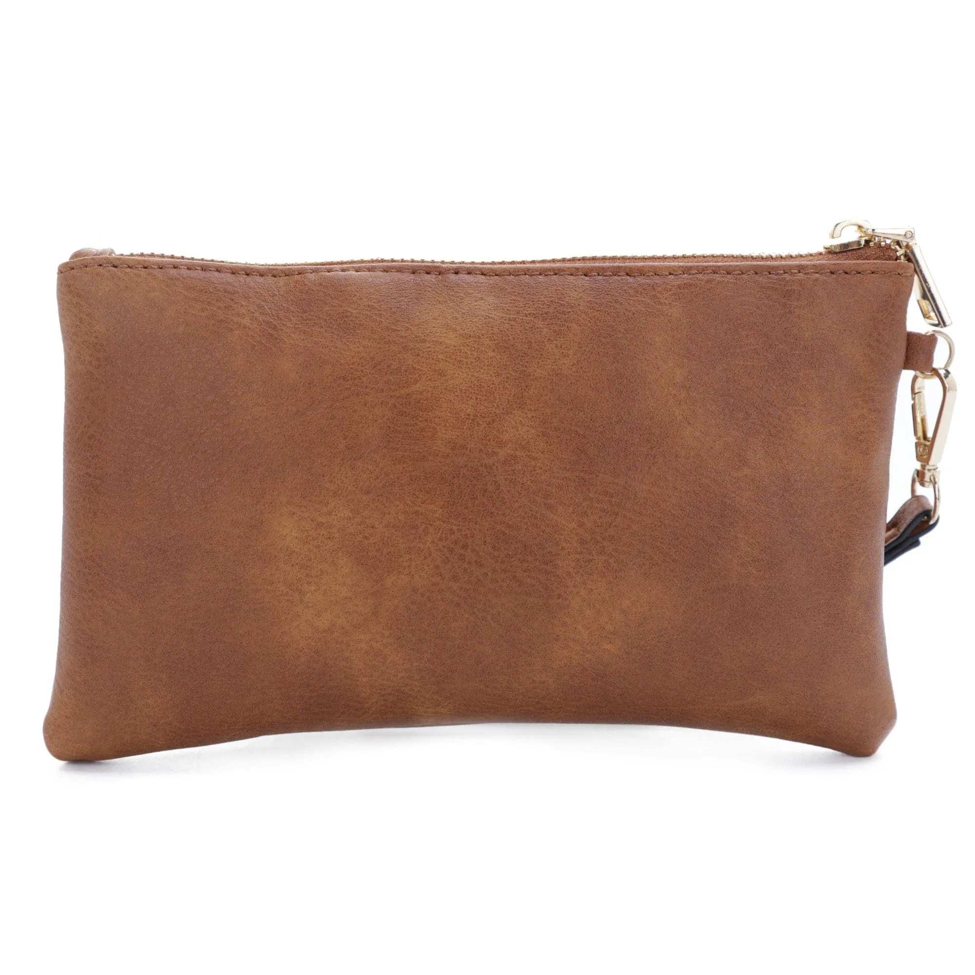 FC20496 Tonya Double Zipper 2 in 1 Hobo Bag With Wristlet
