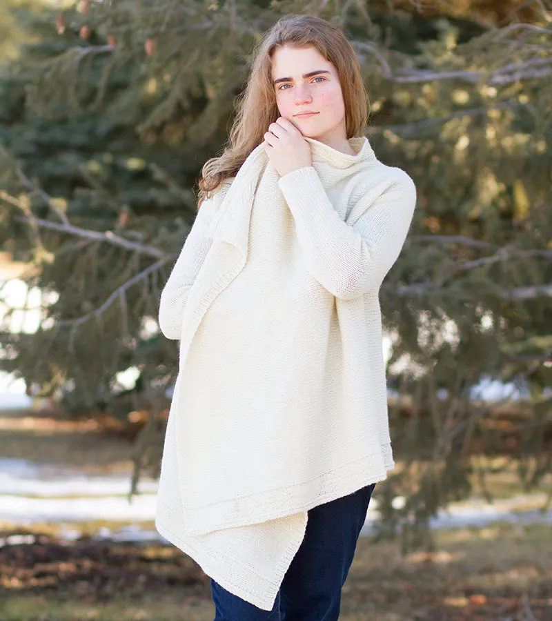 Feather Cardigan Wrap