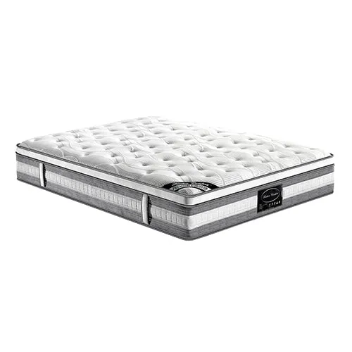 Feather Comfort Plush Premium Euro Top Pocket Spring Mattress 34cm Thick - King