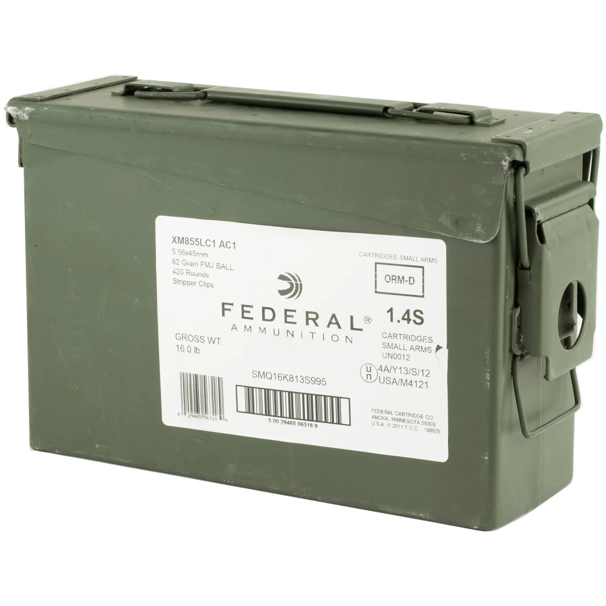 Fed Xm855lcac1 556nato 62gr 420-can