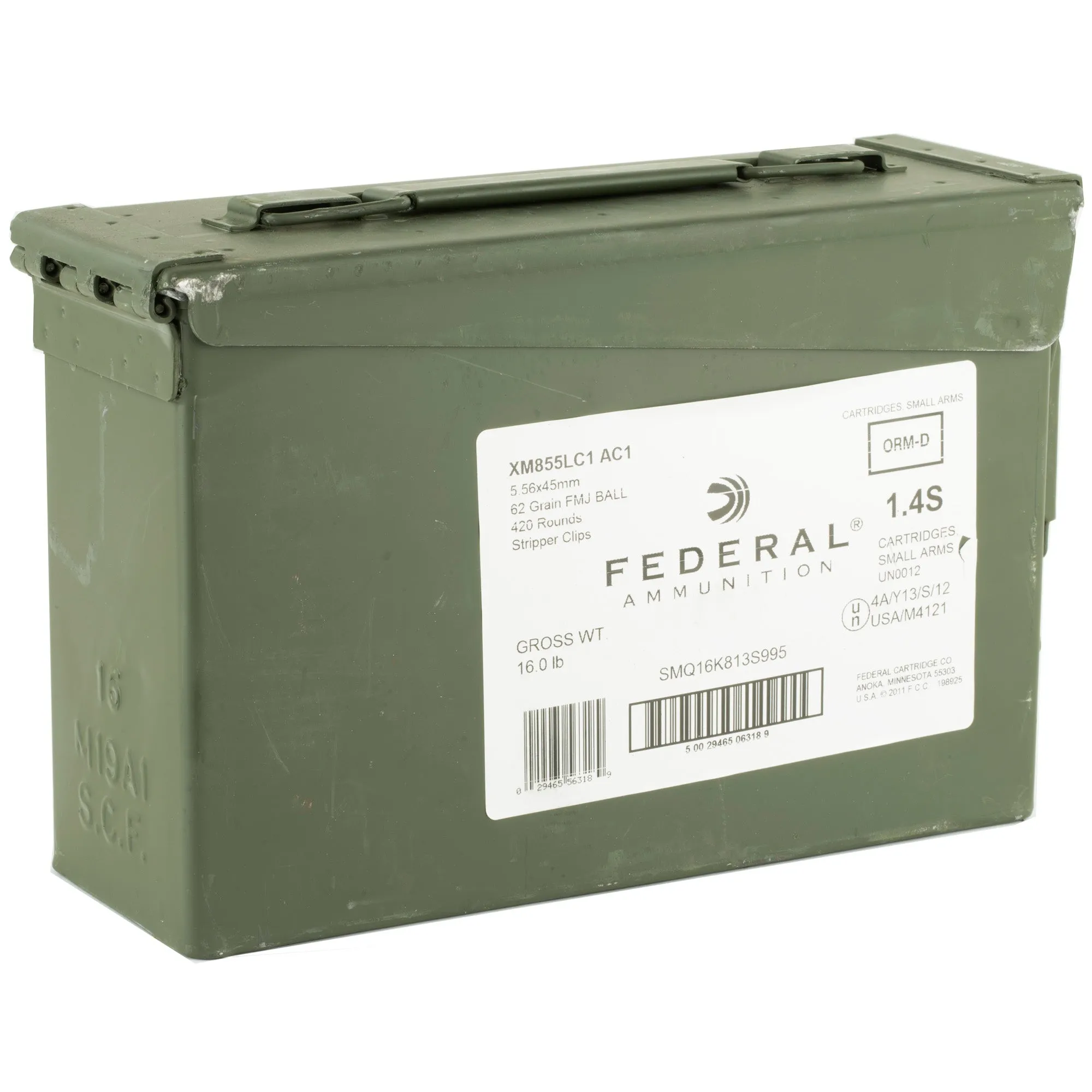 Fed Xm855lcac1 556nato 62gr 420-can