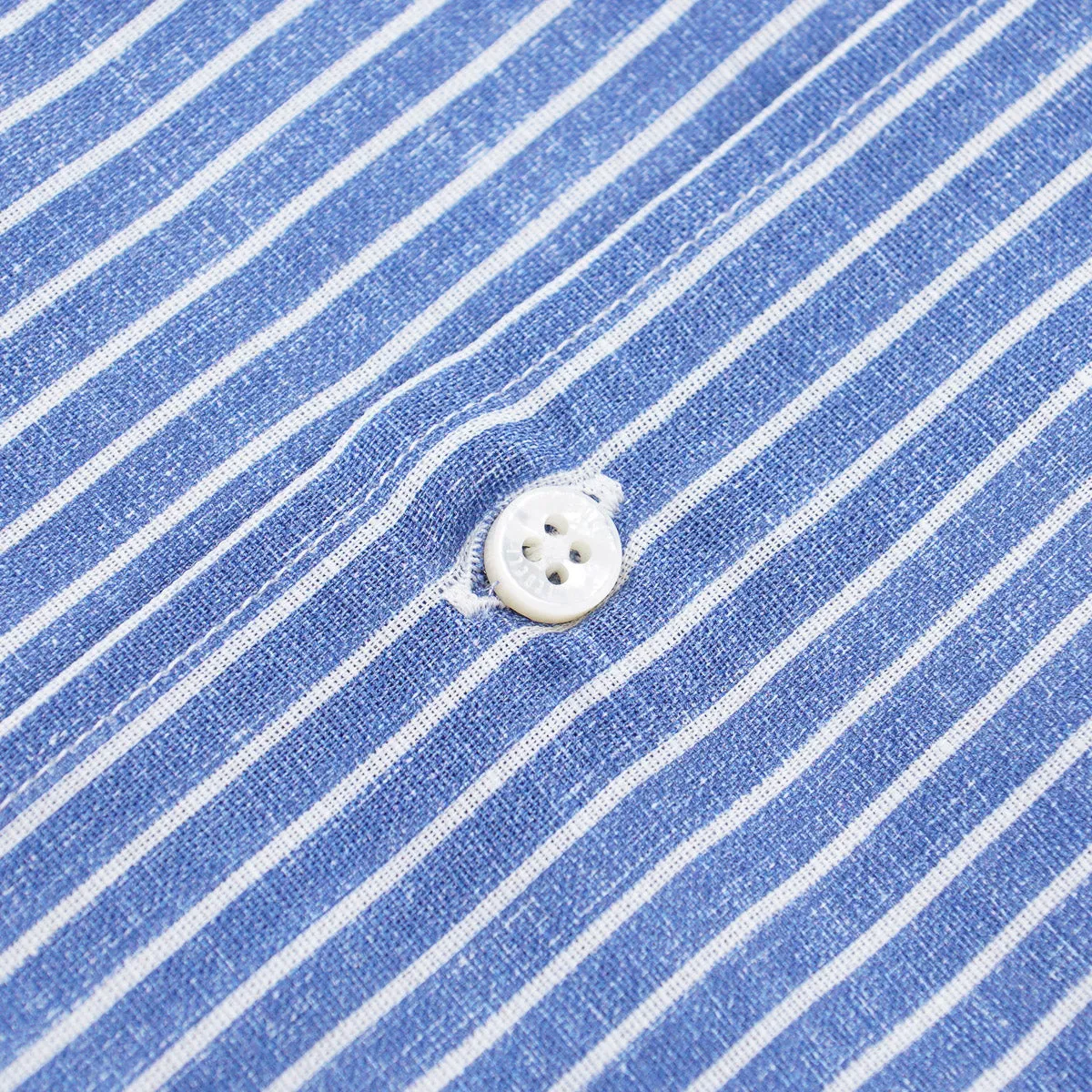 Fedeli Striped Linen-Cotton Shirt