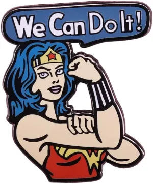 Female Superhero Acrylic Pin