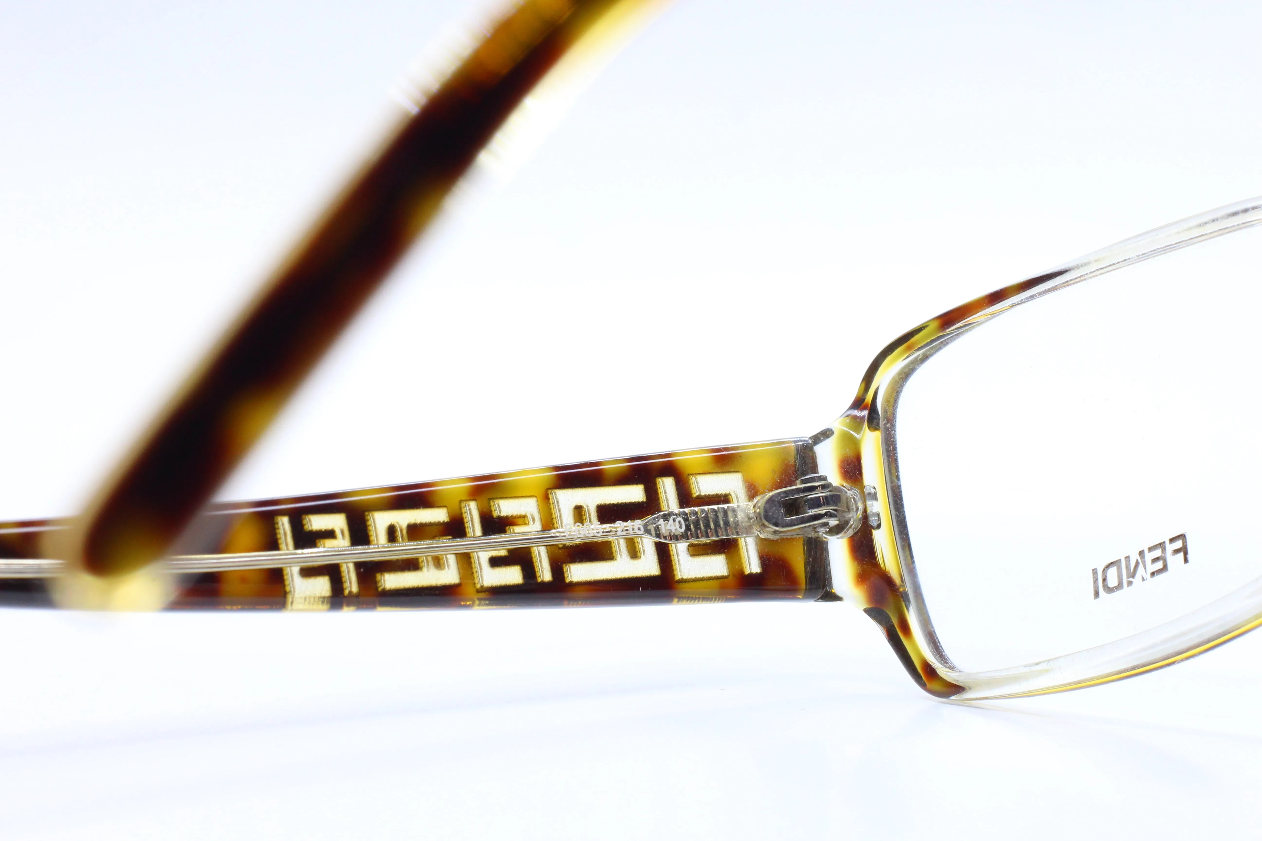 Fendi F665 216 Havana Tortoise Brown Italy Luxury Eyeglasses