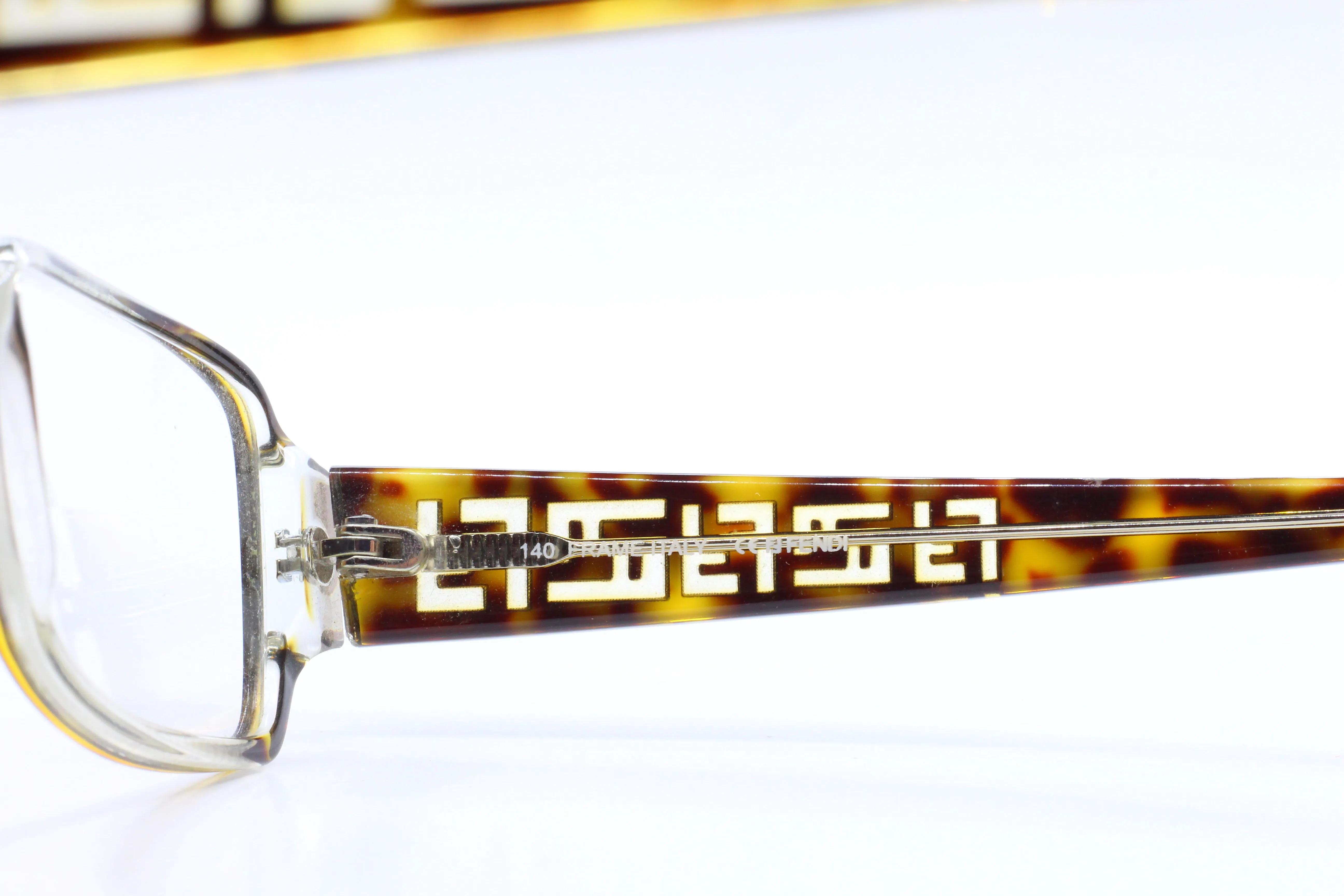 Fendi F665 216 Havana Tortoise Brown Italy Luxury Eyeglasses